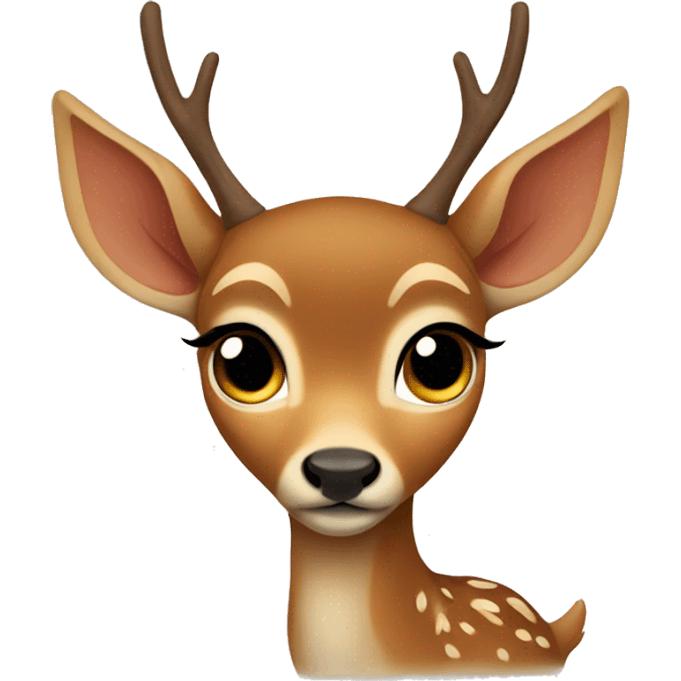 little deer the fawn is sad emoji