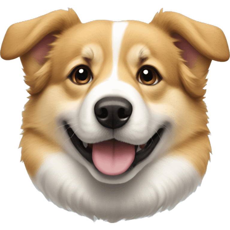 Corgie and Pyrenees  emoji