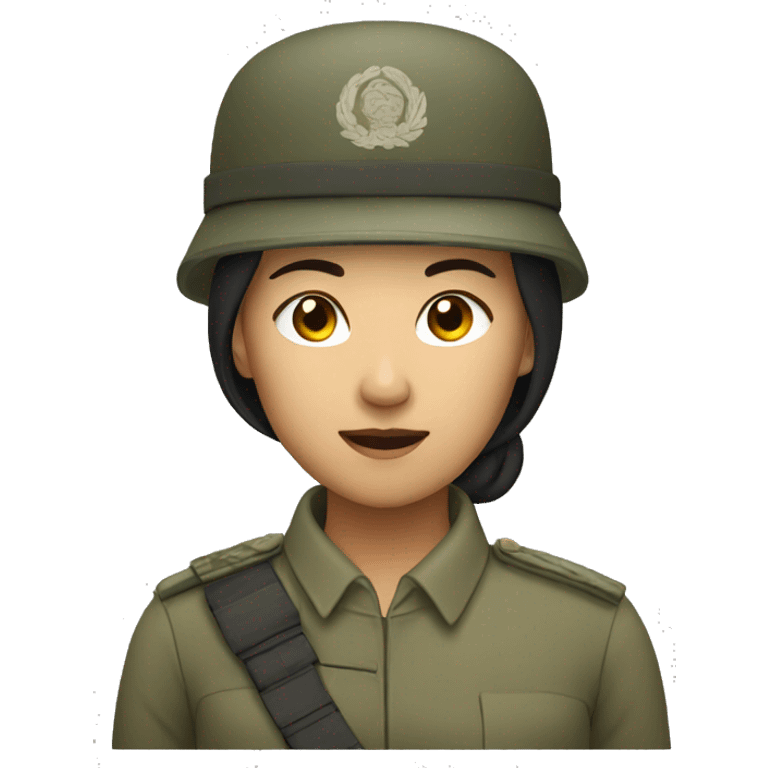 asian soldier woman emoji