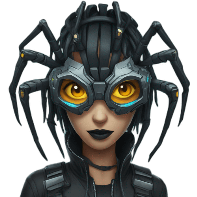 Cyberpunk spider emoji