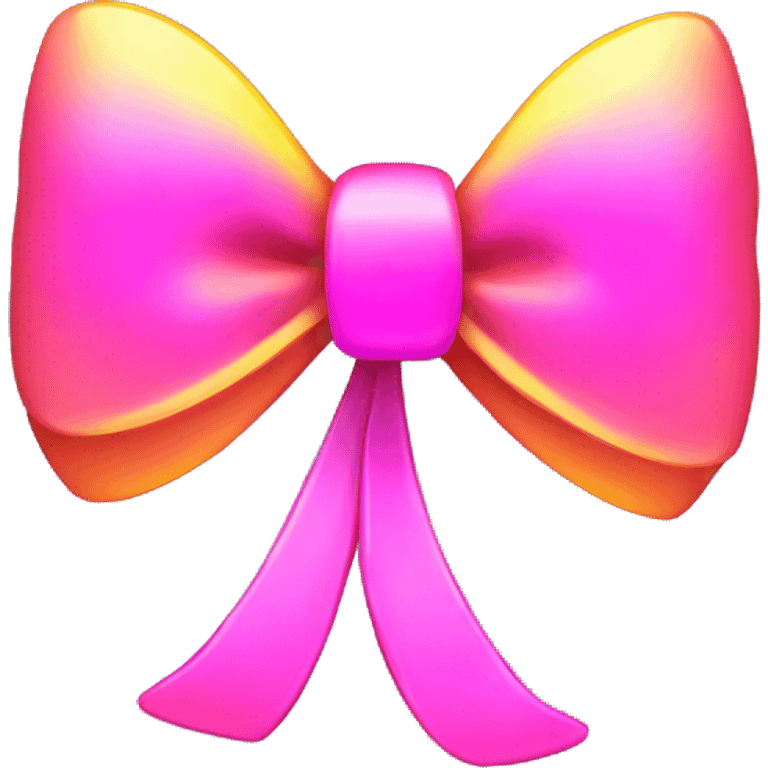 bow with neon highlight emoji