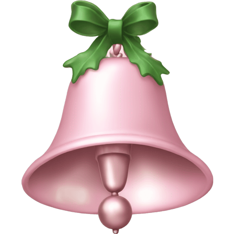 pale pink christmas bell emoji