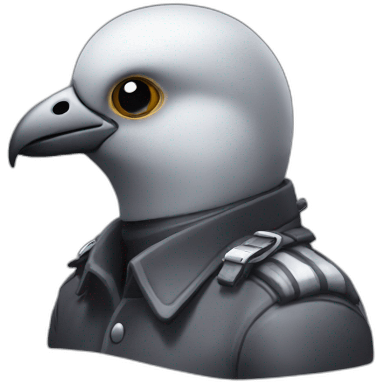 biker helmet pigeon form emoji