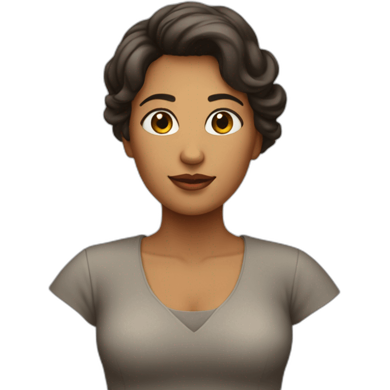 Mujer con busto grande emoji