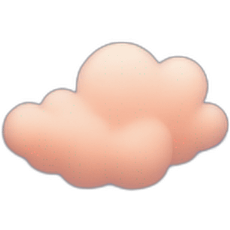 Peach fuzz clouds  emoji