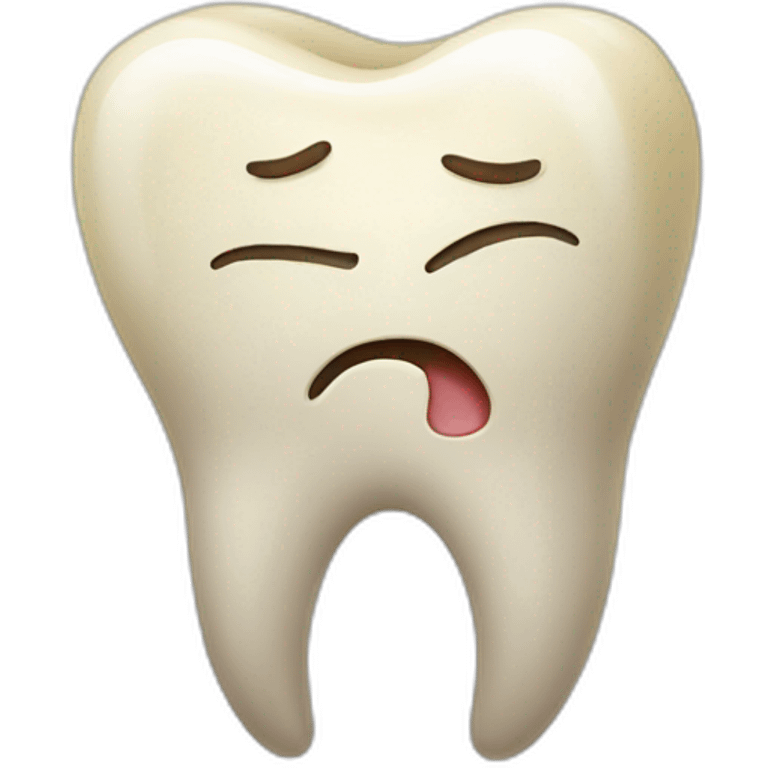 hurting tooth emoji