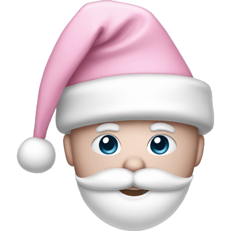 light pink santa hat emoji