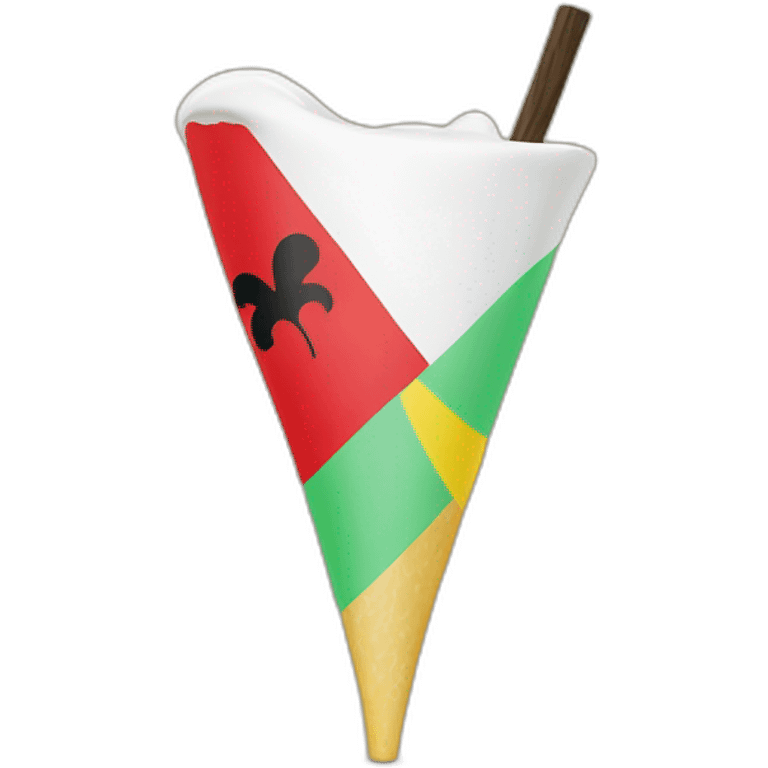 Breizh flag in a pinacolada emoji