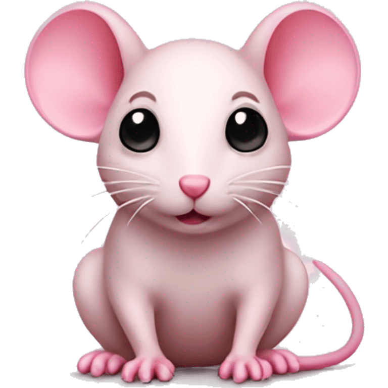 Mouse pink emoji