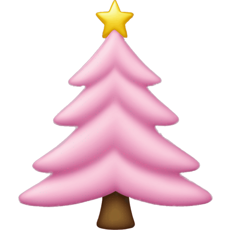 Christmas tree pink emoji