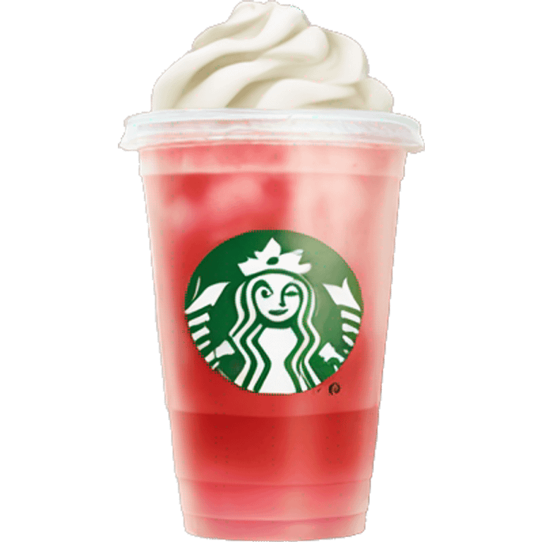 Starbucks strawberry coconut drink emoji