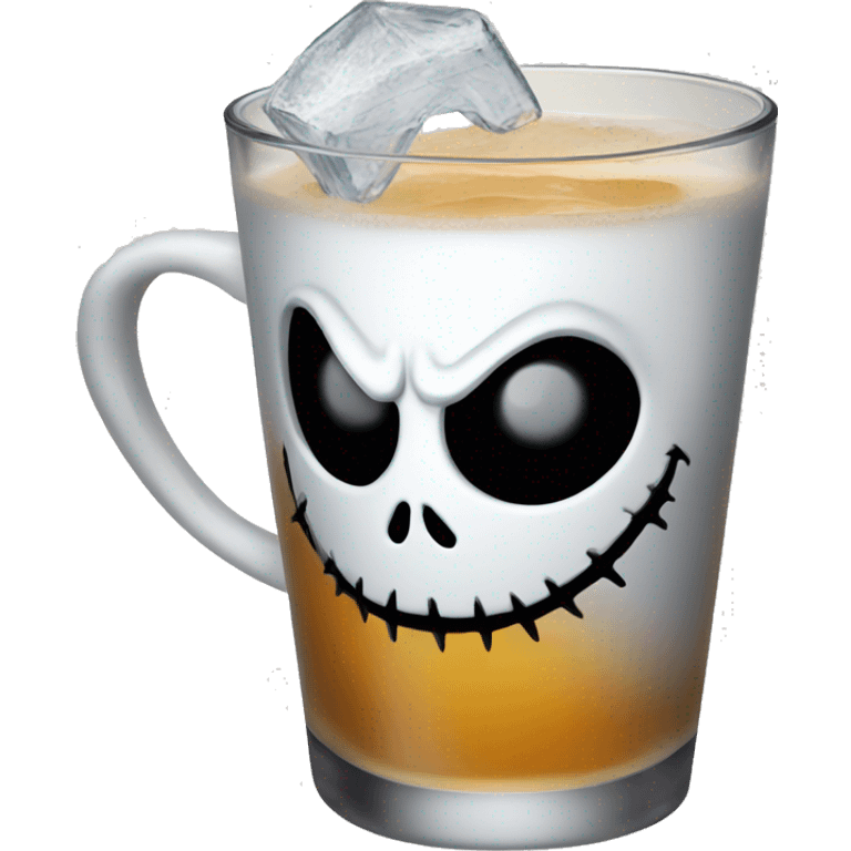 Jack skellington drinking  emoji