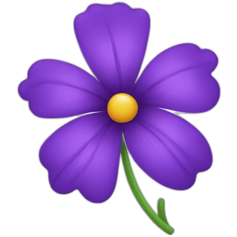 A purple flower emoji