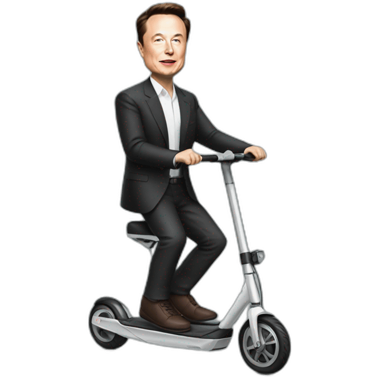 Elon musk en trotinette emoji