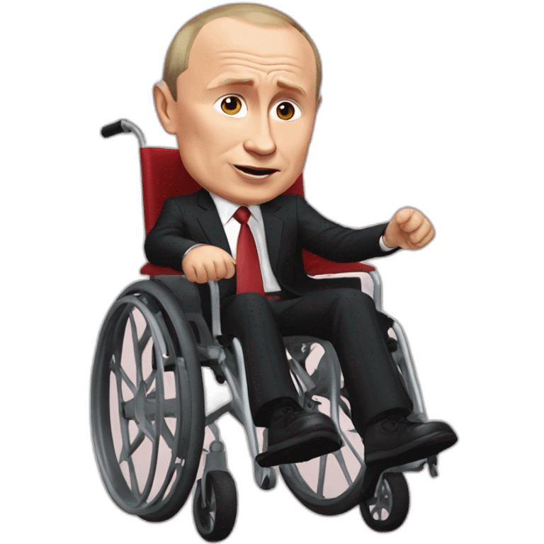 Meatcube vladimir putin small jumping wheelchair blod emoji