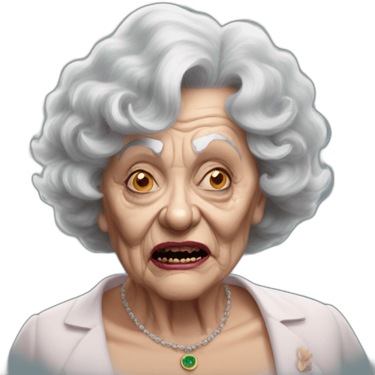 Zombie Miriam margoyles emoji