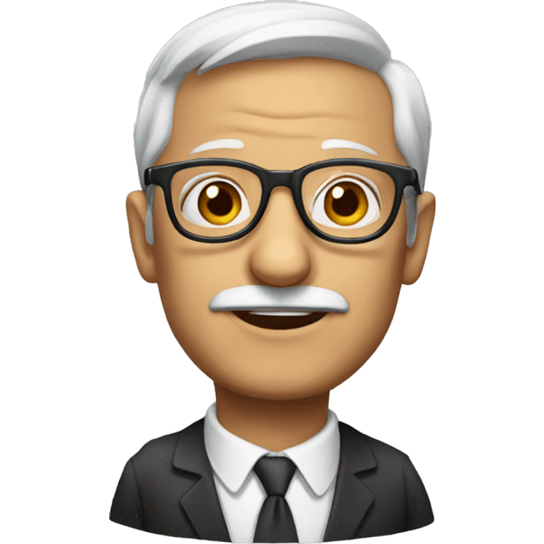 Old lawyer with glasses  emoji