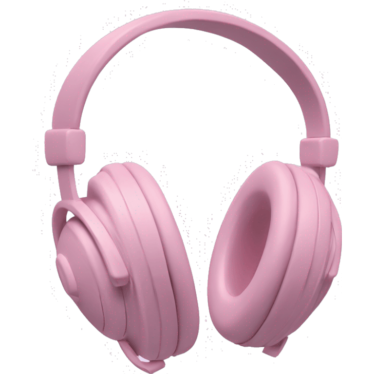 Auriculares de vincha, rosa pastel  emoji