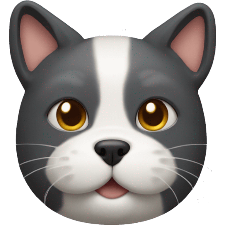 Cat head with a dog body emoji