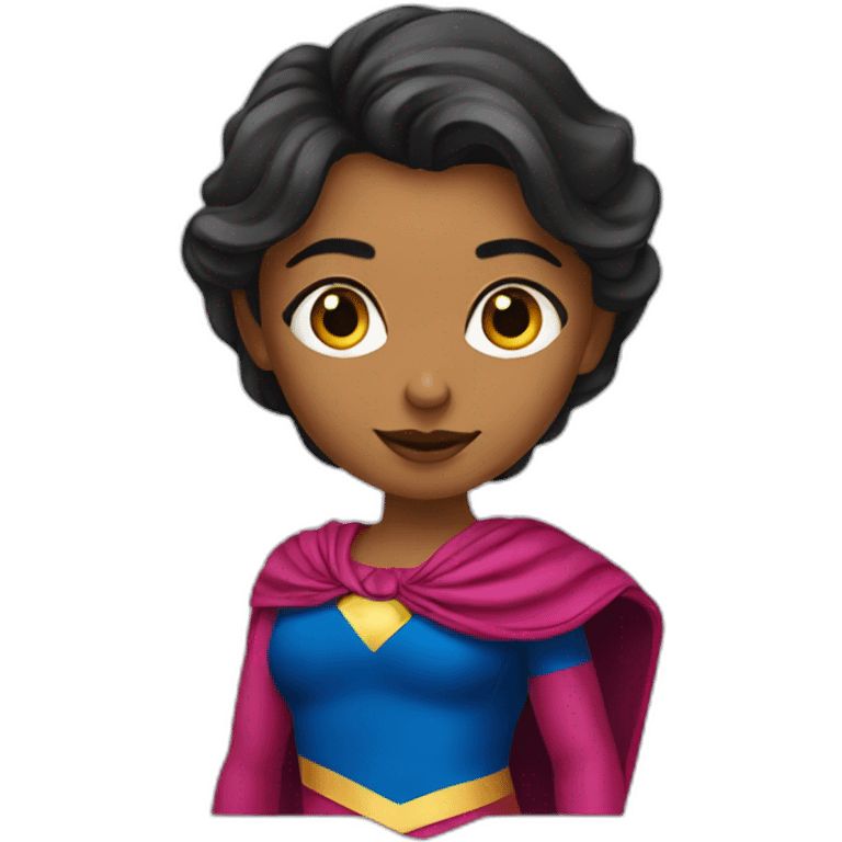 a super girl in saari emoji