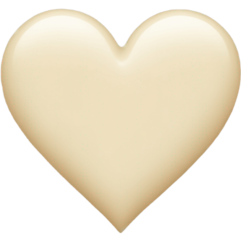 cream colored heart emoji