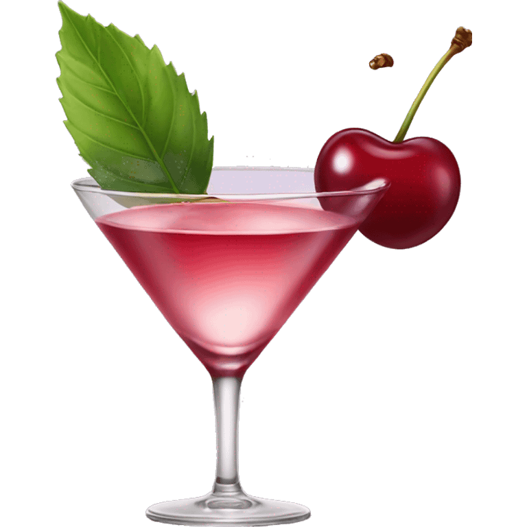 A cherry martini emoji