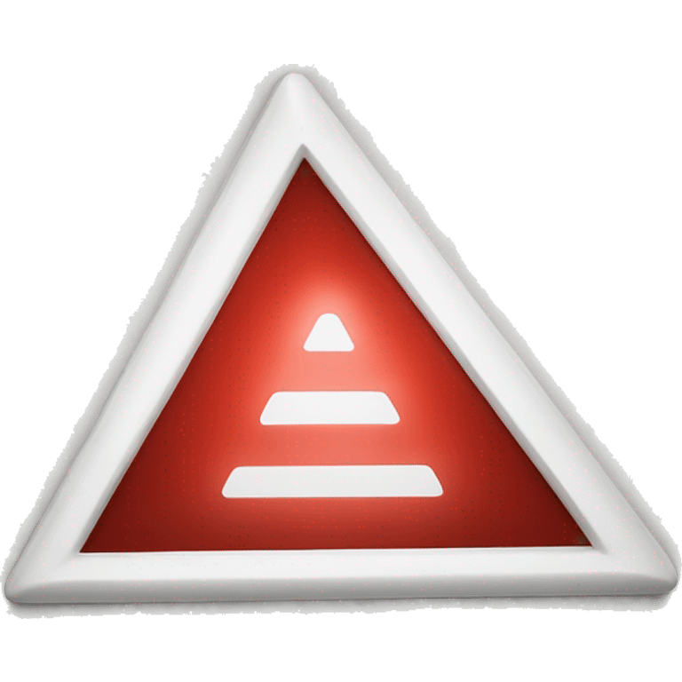 A with a red beam with round corners with the word subscribe white written in the beam, and on the left is a white triangle with round corners on it. emoji