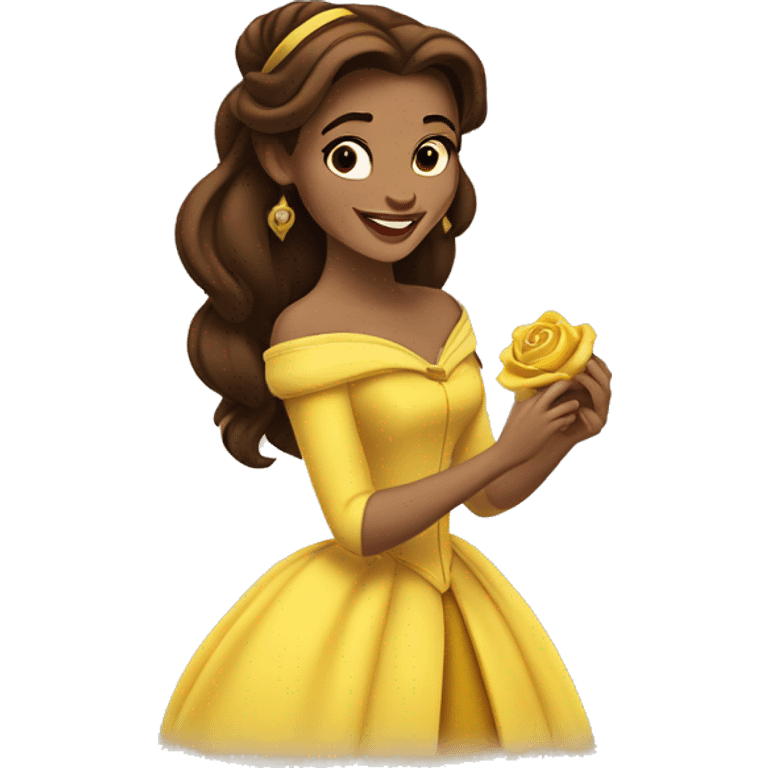 beauty and the beast belle emoji