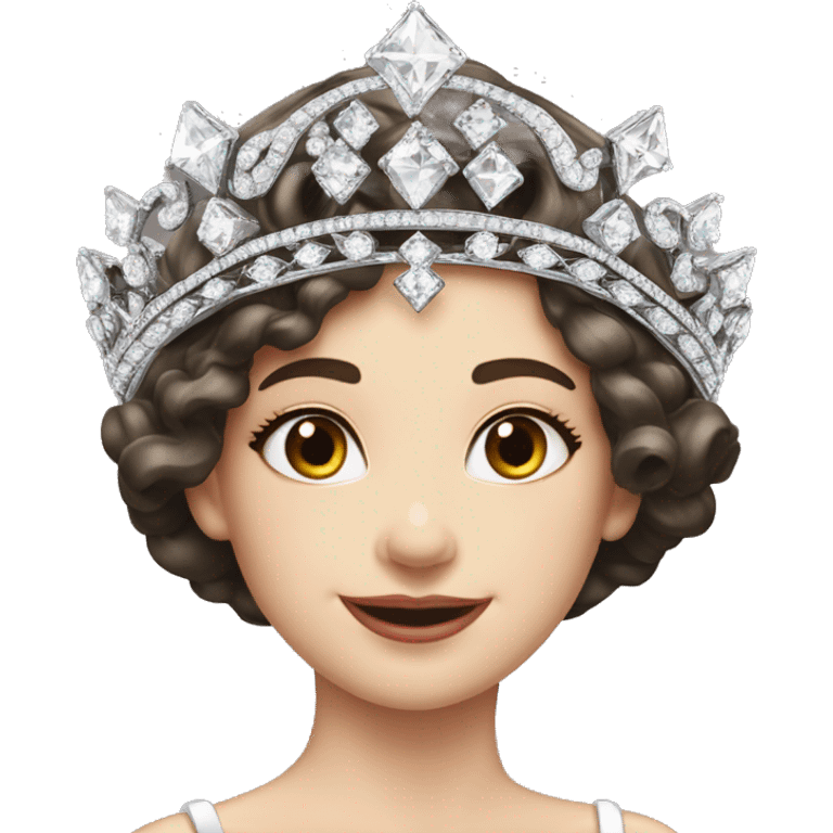 1920 style tiara diamonds emoji