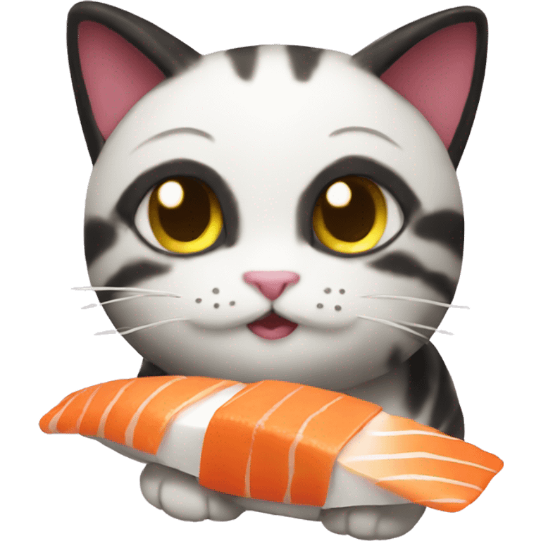 Sushi cat emoji