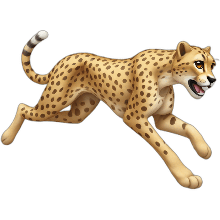 fast running cheetah emoji