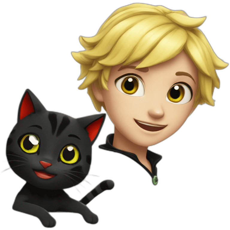 Miraculous ladybug et chat noir emoji