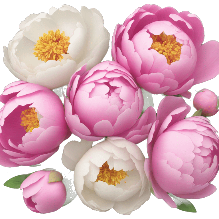 Peonies bouquet emoji