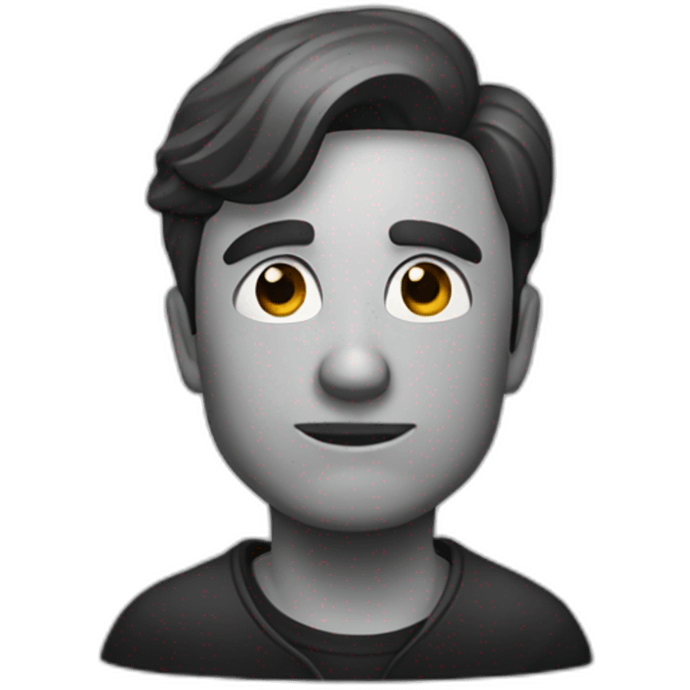 Noir qui est pendu emoji