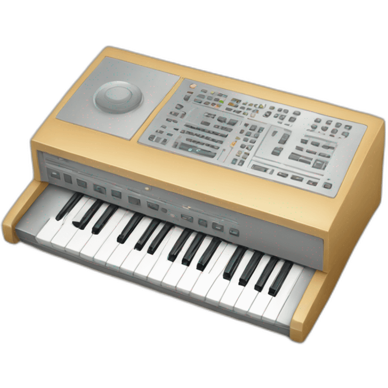 A computer with a music keyboard  emoji