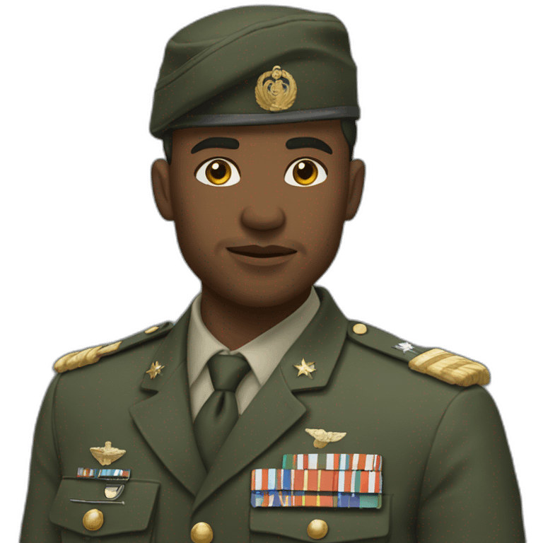 JUL déguisé en militaire emoji