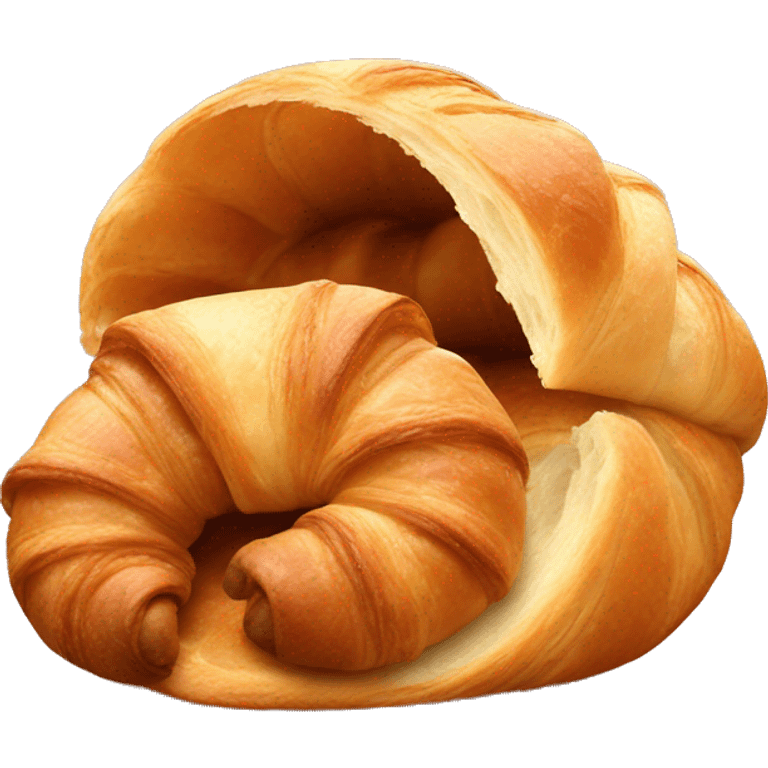 croissant eating croissant emoji