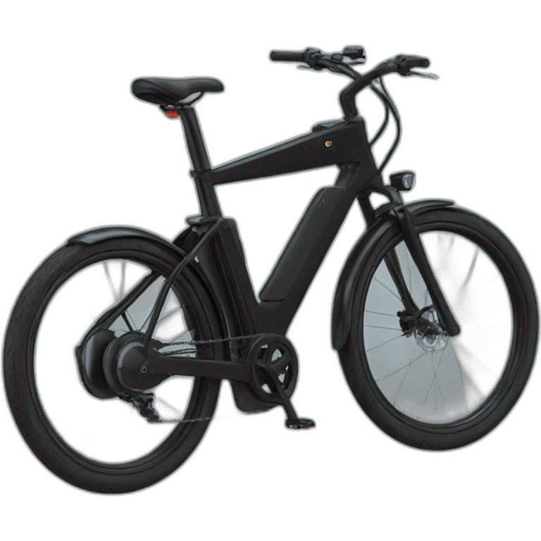 Electric black bike emoji