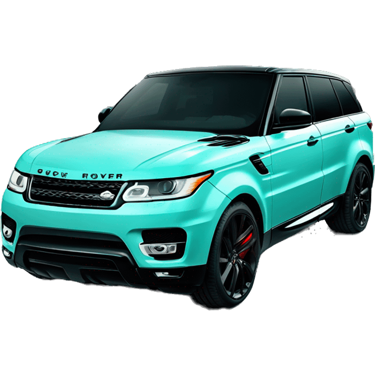 Tiffany blue Range Rover sport emoji