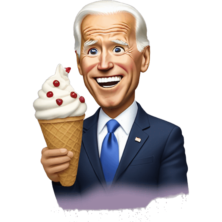 Joe Biden Eating Ice Cream  emoji