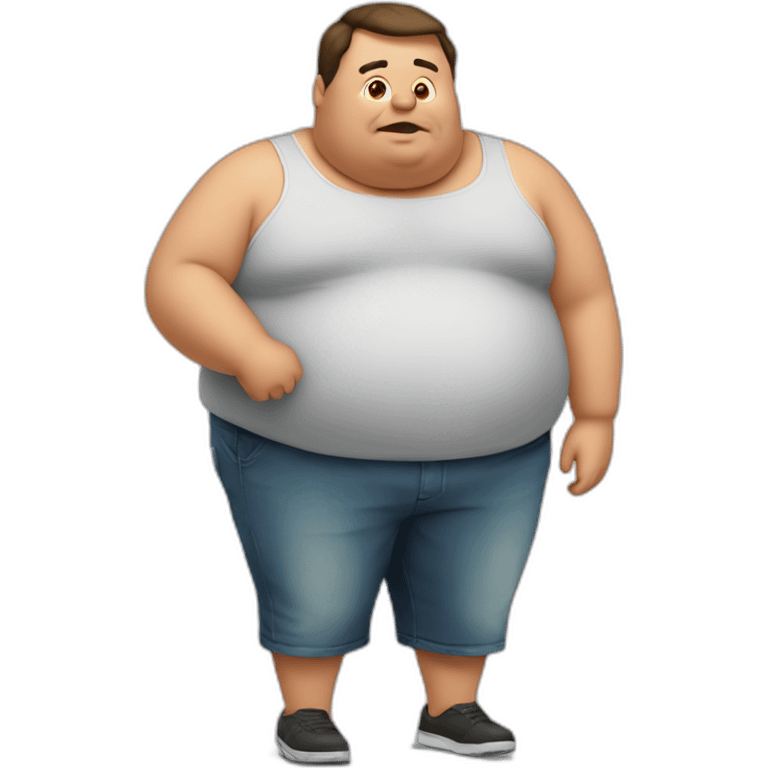 obese man emoji