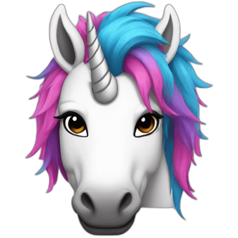 Punk unicorn emoji