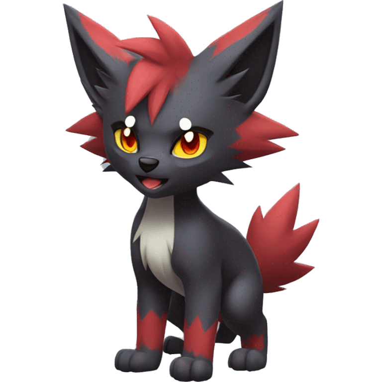 Litten-Zoroark-Mightyena-Zorua full body emoji