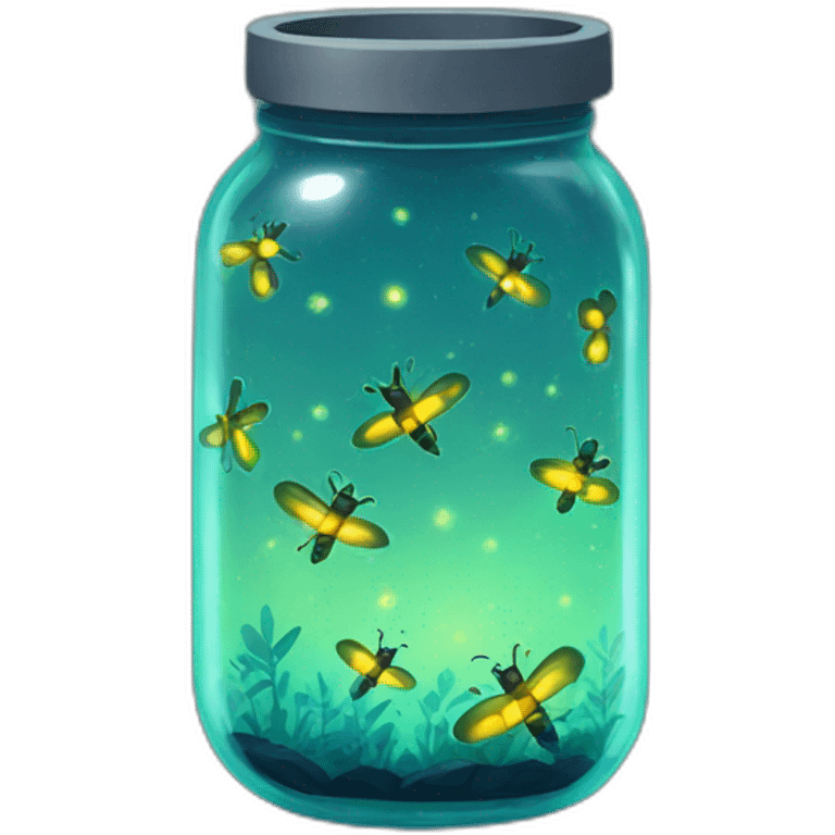 fireflies in a jar emoji