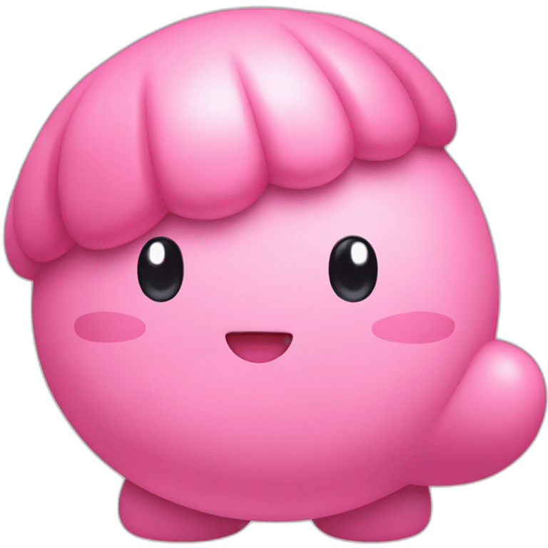 Kirby met een pet op emoji