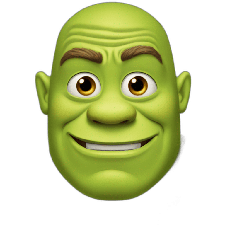 Shrek as john cena emoji