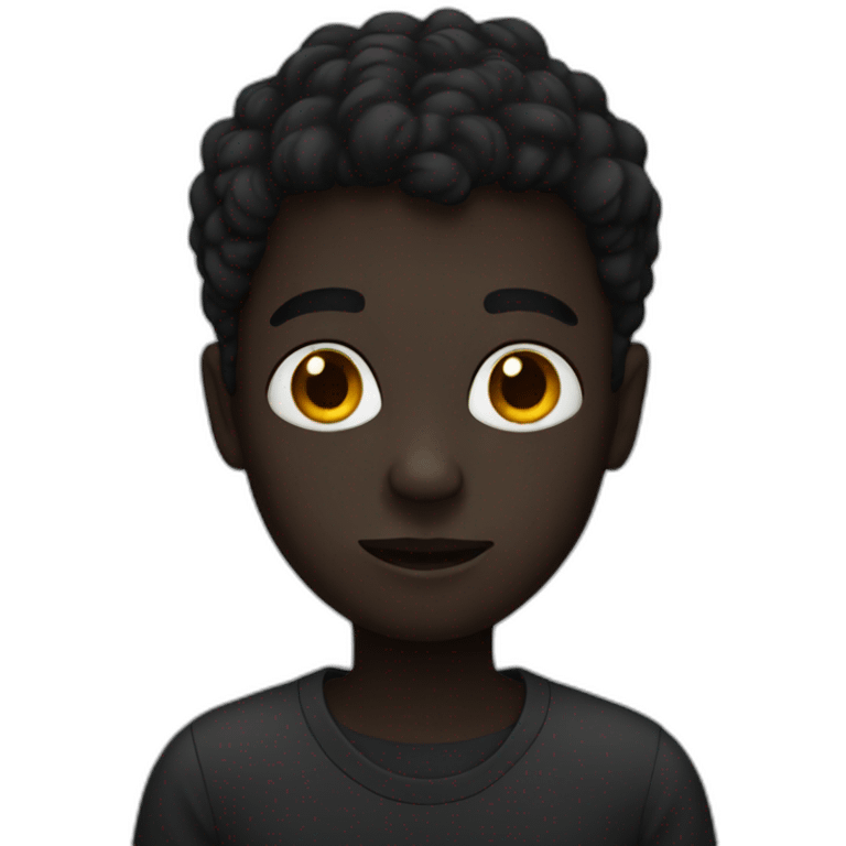 Dark boy emoji