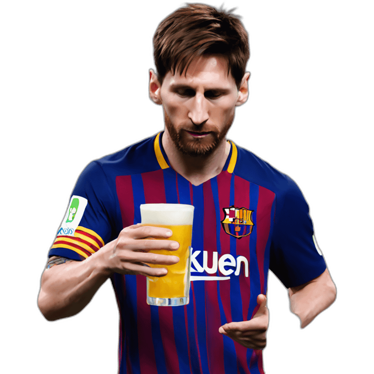 Leo Messi drinking 🧉 emoji