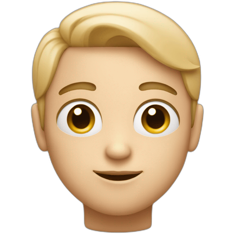 The Android mascot, gazing lovingly with heart-shaped eyes and a slight blush. emoji