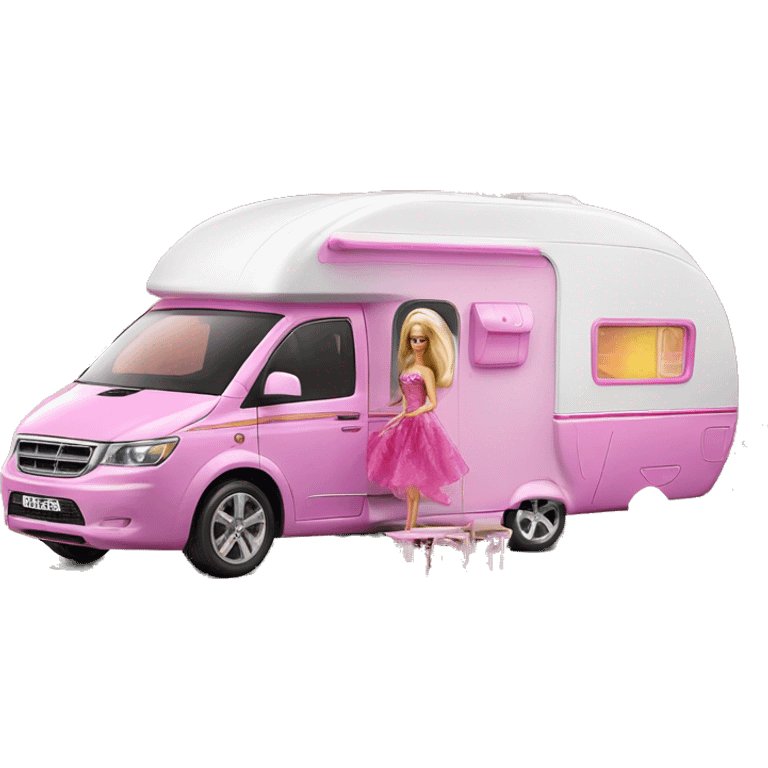 Barbie dream house Caravan-motorbike  emoji